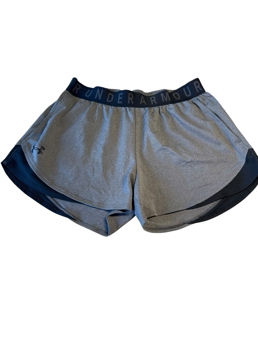 Under Armour Gray and Black Performance Running Shorts
